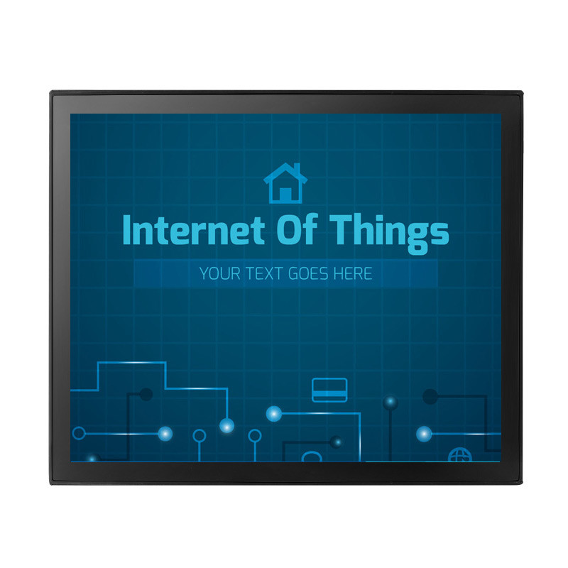 Anti Glare 17 Inch Open Frame Monitor , Capacitive Industrial Touch Screen Monitor