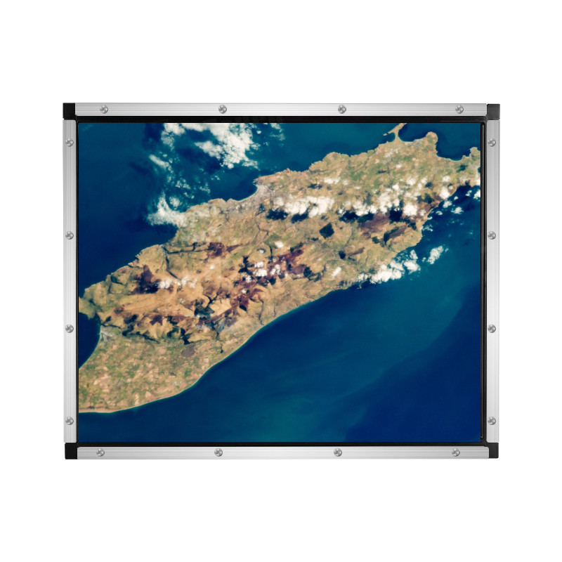 250 Nits SAW Touch Monitor , Industrial LCD Display Open Frame 17 Inch