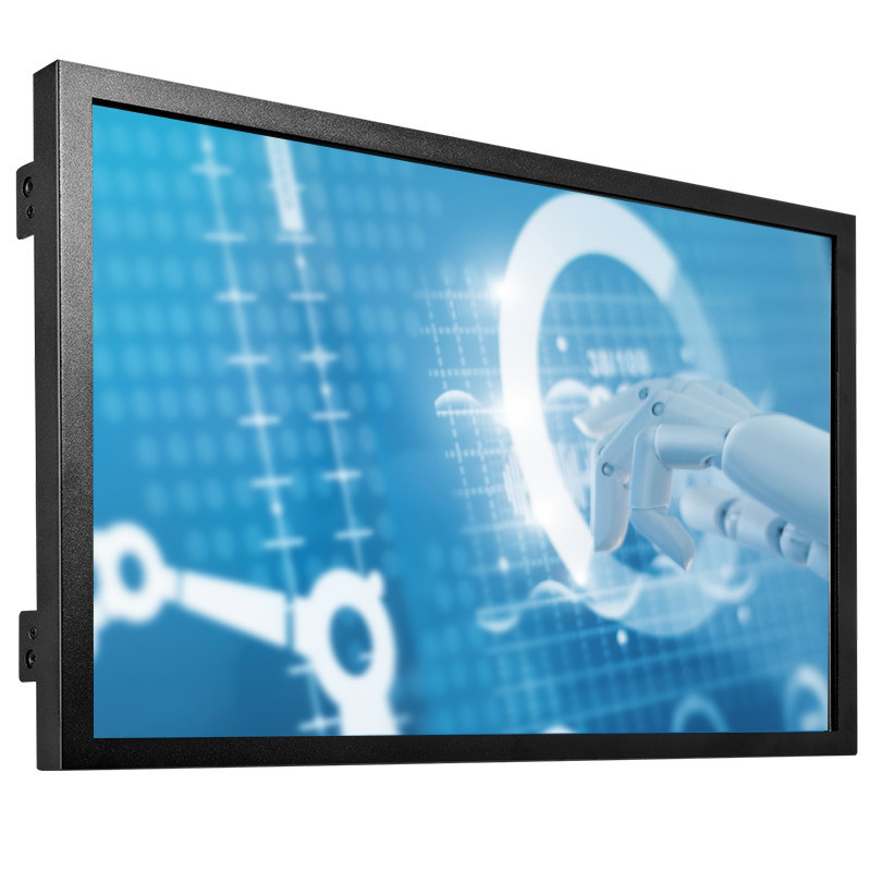 21.5 Inch VDA/DVI Interface SAW Touch Screen Technology High Brightness For Kiosks