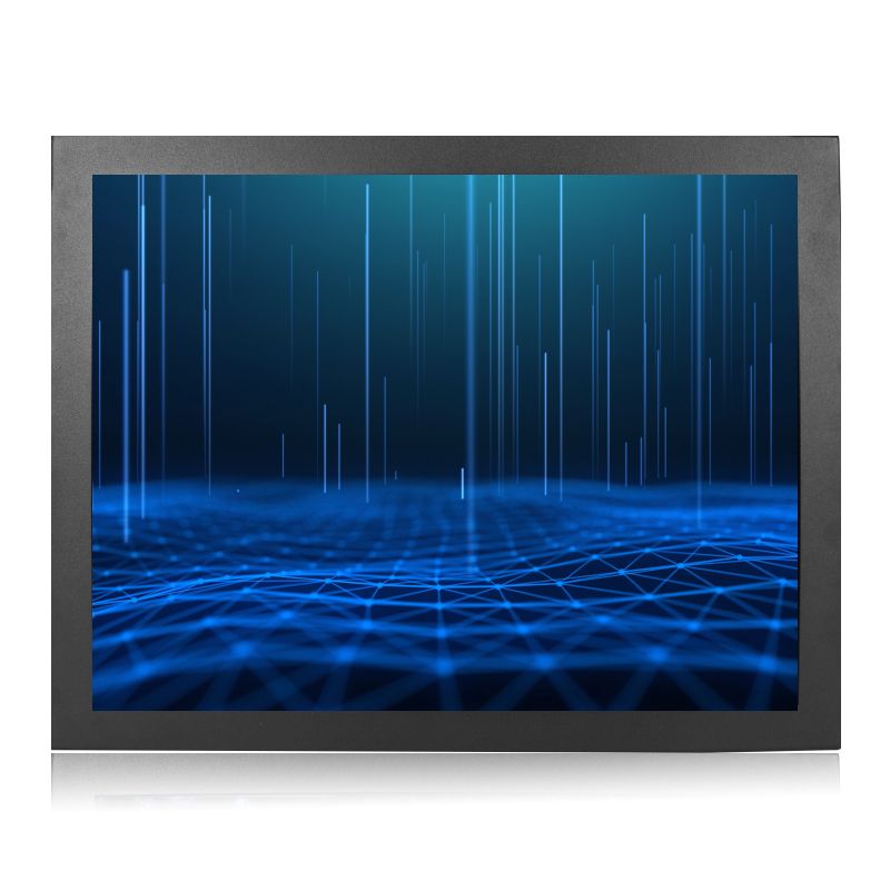 VGA / DVI / HDMI 12.1 Inch PCAP Kiosk Touch Monitor 4:3 Ratio Display